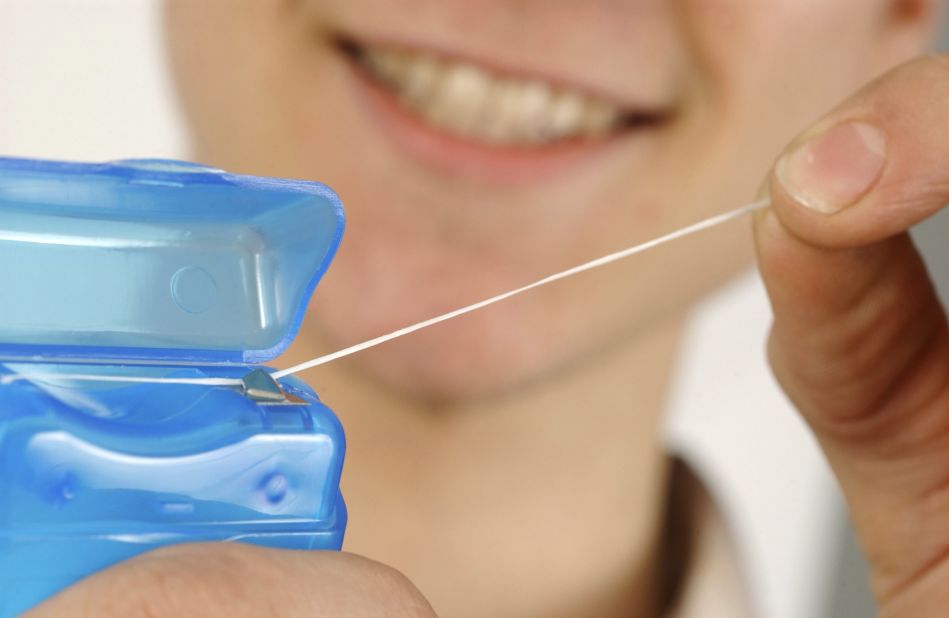 Not for your teeth, but for your blisters. As a strong thread, it comes in useful for stitching on buttons or mending shoes. Pack a needle in the box. 