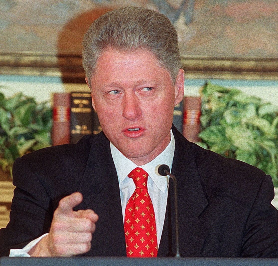 'I did not have sexual relations with that woman, Miss Lewinsky...'