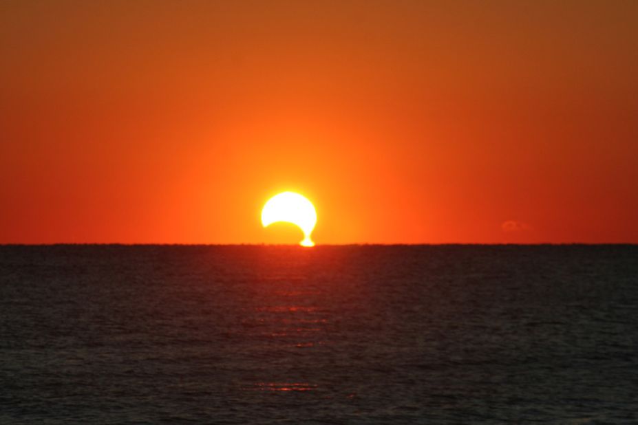 <a href="http://rtphokie.smugmug.com/" target="_blank" target="_blank">Tony Rice </a>photographed the eclipse, which he described as a dripping sun, from Myrtle, South Carolina.