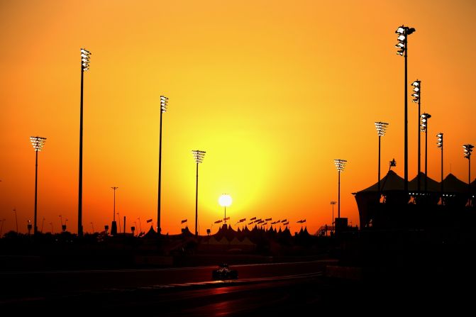 As the sun sets in the emirate, the floodlights take over.