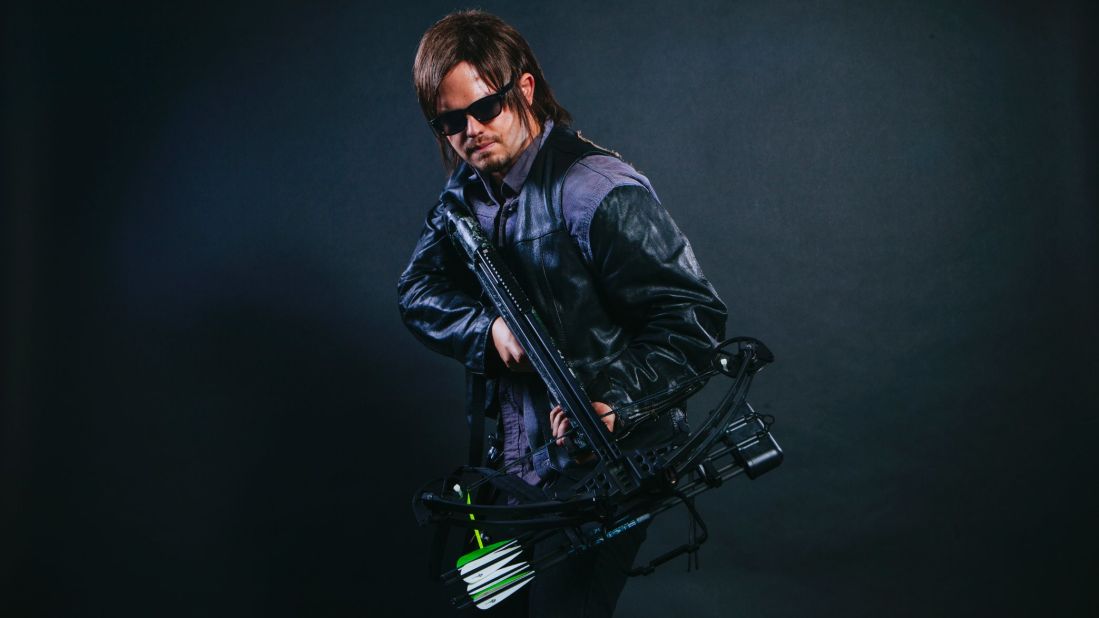 Rich Feezle dressed as Daryl Dixon from "The Walking Dead."