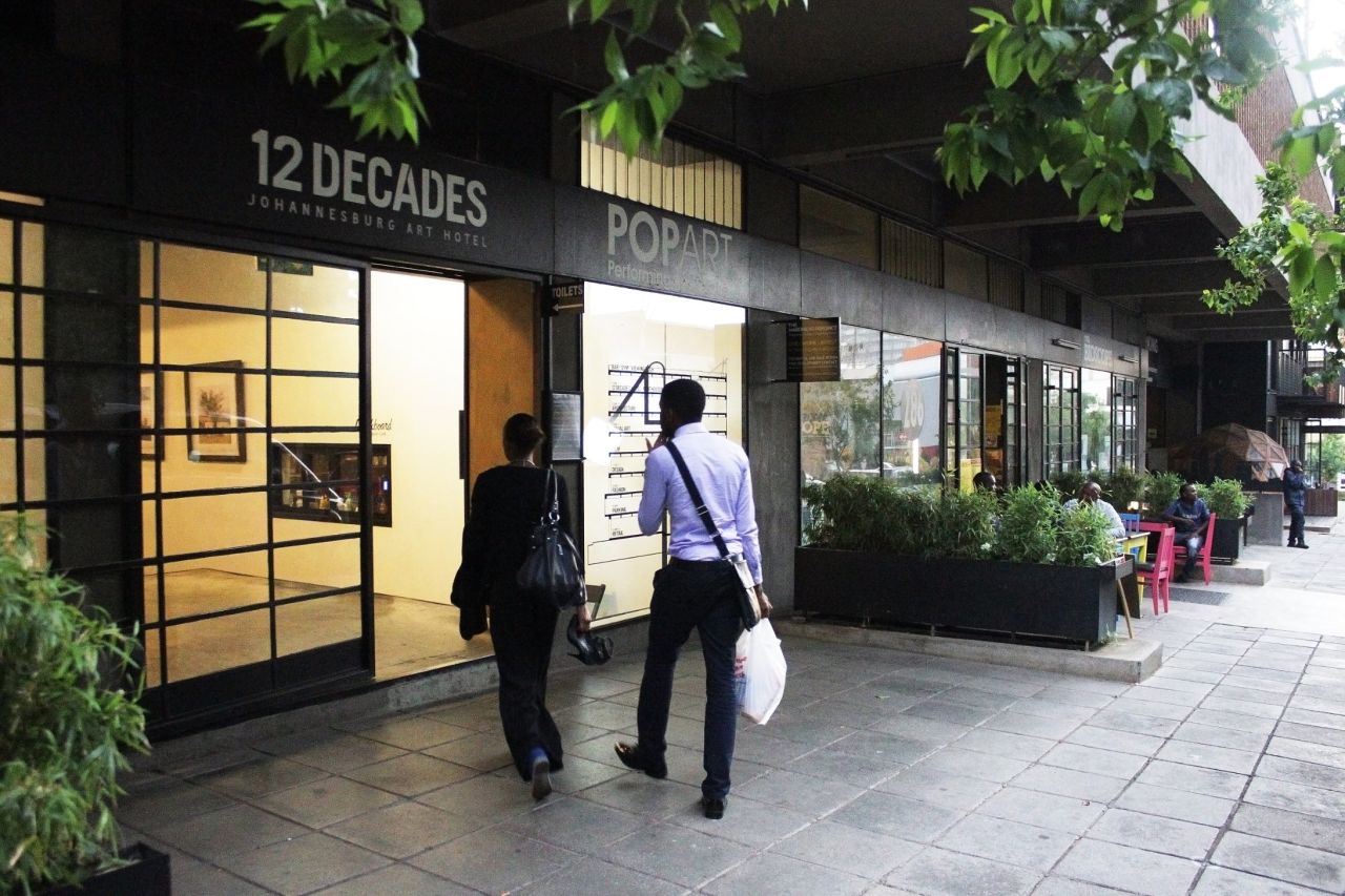 In Johannesburg's central business district, Maboneng Precinct is a trendy new development, full of shops, restaurants, offices and homes.<br />"12 Decades Art Hotel" is a boutique lodging, with rooms designed by some of South Africa's top artists and designers.