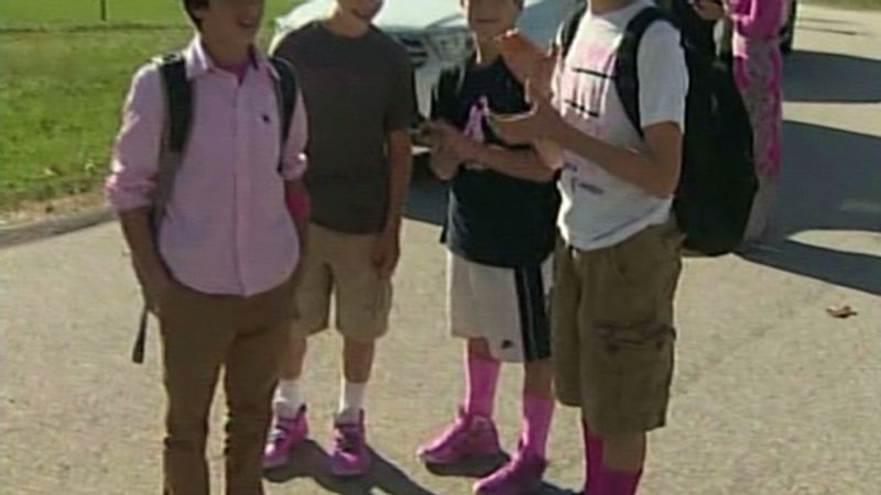 Pink top boy shoes