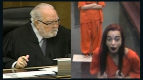An 18-year-old learns the hard way that flipping a judge the bird is not exactly the best idea.