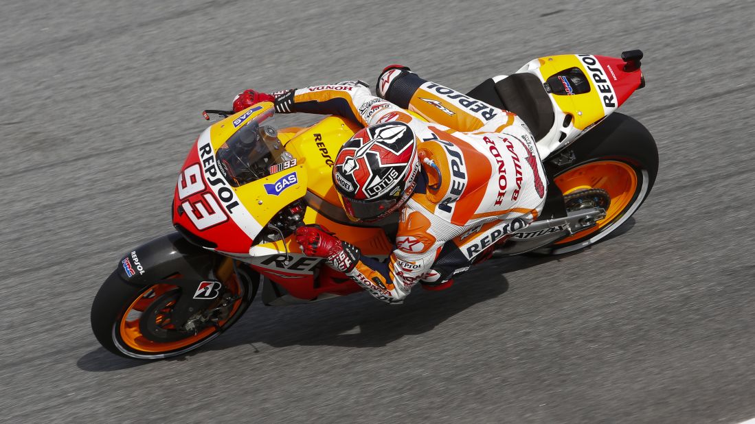 Marquez finished on the podium 16 times, with one disqualification in Australia in October that kept the title race alive and a DNF after crashing at June's Italian Grand Prix.