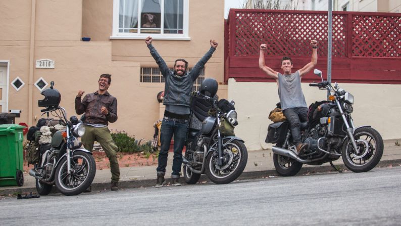 Brant, Dylan and Wyatt returned home to San Francisco on August 28, 2013, about two months after they departed from this same spot. 