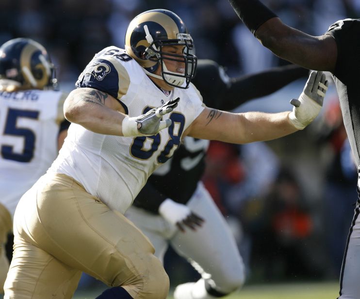 Incognito, seen here playing for the Rams in December 2006, was suspended by the Dolphins for detrimental conduct. ESPN, NFL.com and other media outlets reported that Martin's representatives submitted voicemails to the league and to the Dolphins containing racial slurs from Incognito and threats of physical violence. Martin left the Dolphins in the middle of the season.