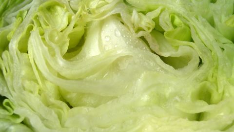 <strong>Iceberg lettuce</strong><br />Water content: 95.6%<br /><br />Iceberg lettuce tends to get a bad rap, nutrition-wise. Health experts often recommend shunning it in favor of darker greens like spinach or romaine lettuce, which contain higher amounts of fiber and nutrients such as folate and vitamin K.<br />It's a different story when it comes to water content, though: Crispy iceberg has the highest of any lettuce, followed by butterhead, green leaf and romaine varieties.<br />So when the temperature rises, pile iceberg onto sandwiches or use it as a bed for a <a href="http://www.health.com/health/gallery/0,,20401749,00.html" target="_blank" target="_blank">healthy chicken salad</a>. Even better: Ditch the tortillas and hamburger buns and use iceberg leaves as a wrap for tacos and burgers.