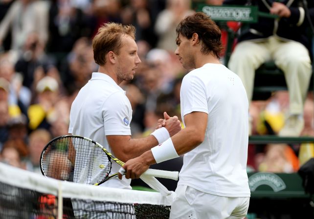 Nadal's spectacular return came crashing to a halt when he lost to Belgium's 135th-ranked Steve Darcis on the opening day of Wimbledon 2013 -- the Spaniard's second successive humbling at the London event after losing to Lukas Rosol round two in 2012. The deserved defeat was Nadal's first in the opening round of a grand slam.
