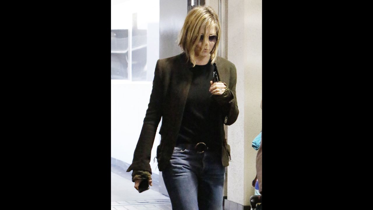 Jennifer Aniston, who set trends when "Friends" was on the air with her character Rachel, is now following them. The actress didn't go quite as short as many others have, but she did trim her locks down to an "un-precious" bob.