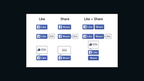 Facebook's new "Like" button does away with its iconic thumbs-up.