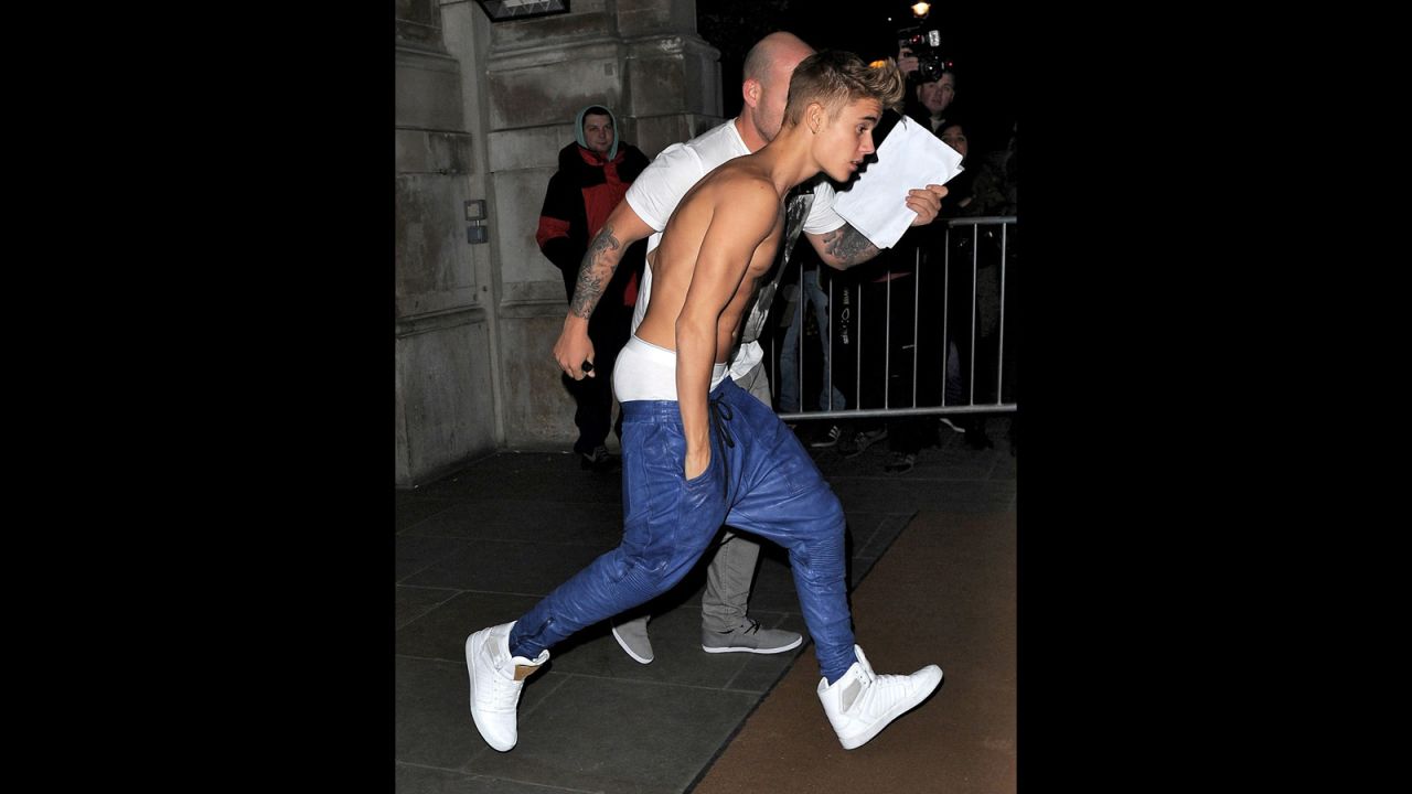 Unfortunately for Bieber, his 19th birthday in March 2013 was kind of a downer. After being snubbed by the Grammys, Bieber headed for London to celebrate his big day. But it ended up being what he tweeted was his <a href="http://marquee.blogs.cnn.com/2013/03/04/bieber-gives-the-story-behind-worst-birthday/">"worst birthday."</a> Not only was he ragged on by actress Olivia Wilde for going shirtless in the city, he also had a bit of beef with a "weak a** club."
