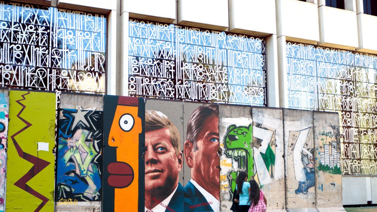 Los Angeles is home to the longest section of Berlin Wall in the United States.