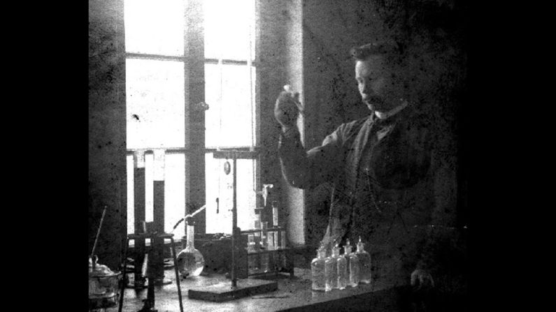 <a href="http://lipidlibrary.aocs.org/history/Normann/index.htm" target="_blank" target="_blank">Wilhelm Normann</a> was awarded a patent in 1903 for the "Process for the Conversion of Unsaturated Fatty Acids or Their Glycerides into Saturated Compounds." Basically, Normann figured out how to turn liquid oils into a thicker, firmer substance through hydrogenation. This solid fat was less likely to spoil and cheaper to produce and transport.