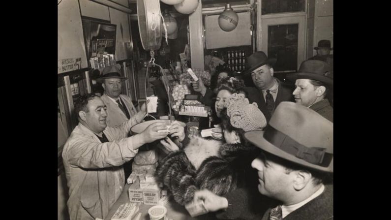 The Kaltman family tries to sell as much butter as possible at their New York dairy store in 1943 before a government deadline to freeze sales. During World War II, the federal government rationed butter in an attempt to control supply and demand while manufacturing plants were being used to support the war effort. As a result, margarine, which contains trans fat, grew in popularity.