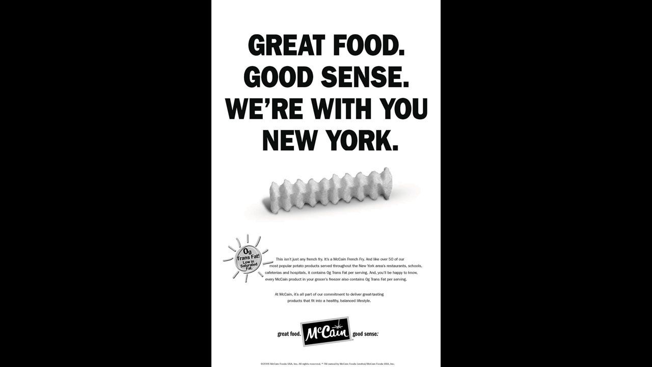 In 2007, New York became the first city to ban the use of partially hydrogenated vegetable oils and spreads in restaurants. A <a href="http://www.cnn.com/2012/07/16/health/nyc-fat-ban-paying-off/">five-year follow-up study</a> showed that the average trans fat content of New York customers' meals dropped from about 3 grams to 0.5 grams. The ban encouraged food companies across the country to remove trans fat from their products. 