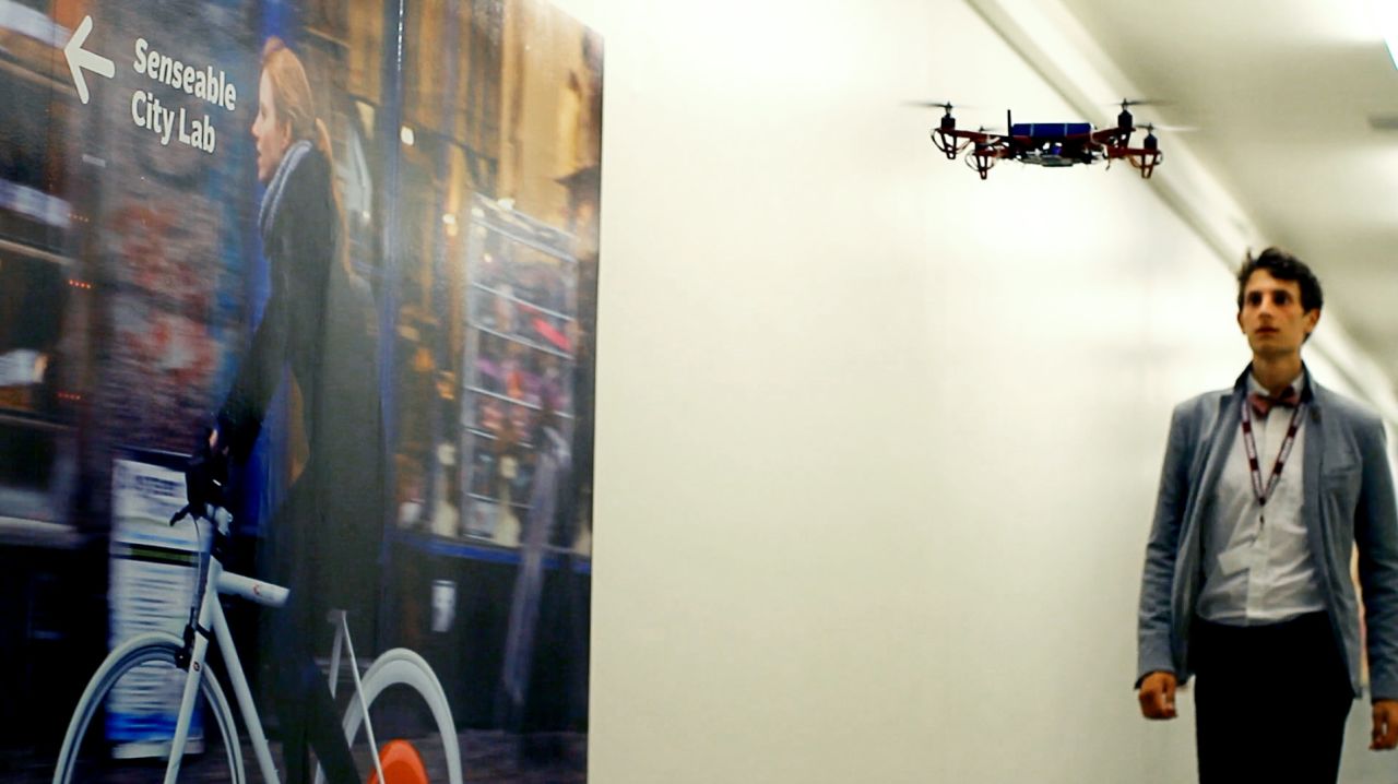 SkyCall delivers you straight to the door. The high-tech robot is the brainchild of researchers at MIT's Senseable City Lab, who are developing ways drones could be used in everyday life. 