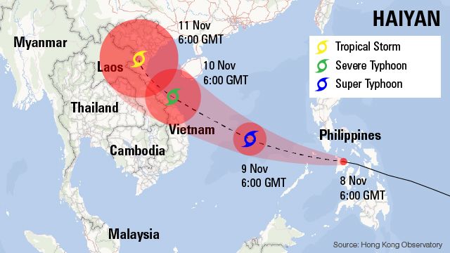 yolanda typhoon map