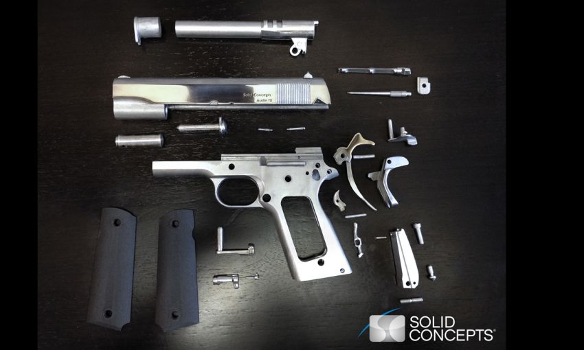 Solid Concepts says a metal, 3D-printed handgun is meant to prove the technology is viable for serious manufacturing.