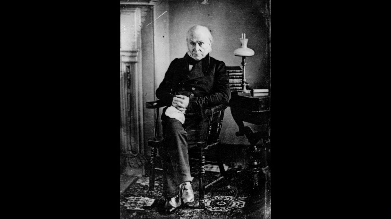 John Quincy Adams is pictured.