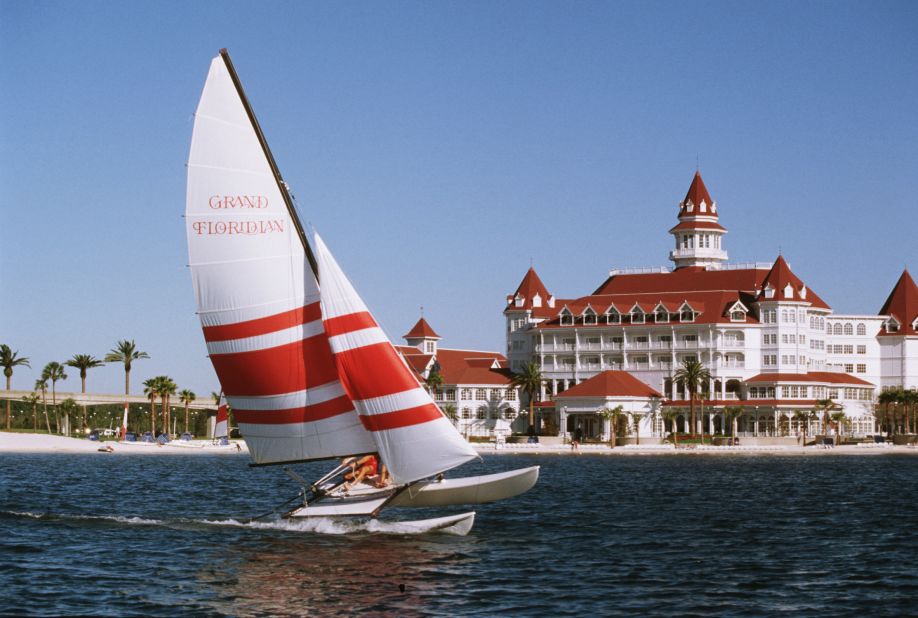 Disney's Grand Floridian Resort in Lake Buena Vista features family friendly suites, a walk-in pool with a waterfall and after-dark kids' activities.