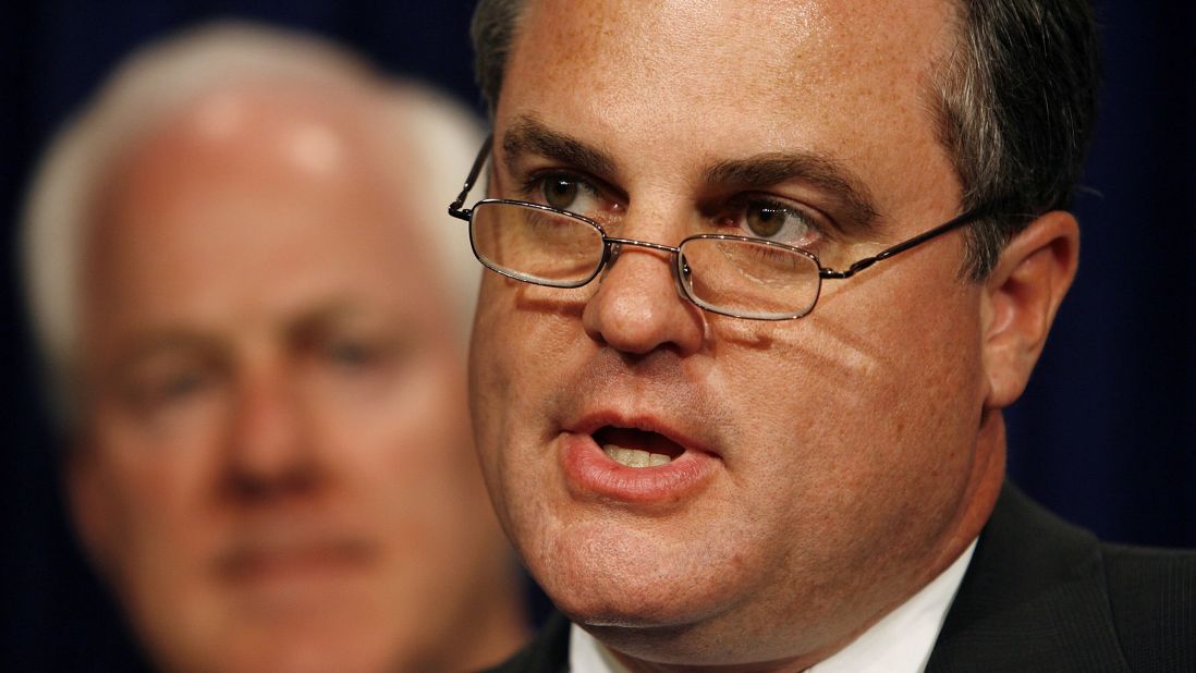 Former Arkansas attorney general, Sen. Mark Pryor, holds a news conference in Washington in 2006. Pryor is the son of former U.S. Sen. David Pryor, D-Arkansas.