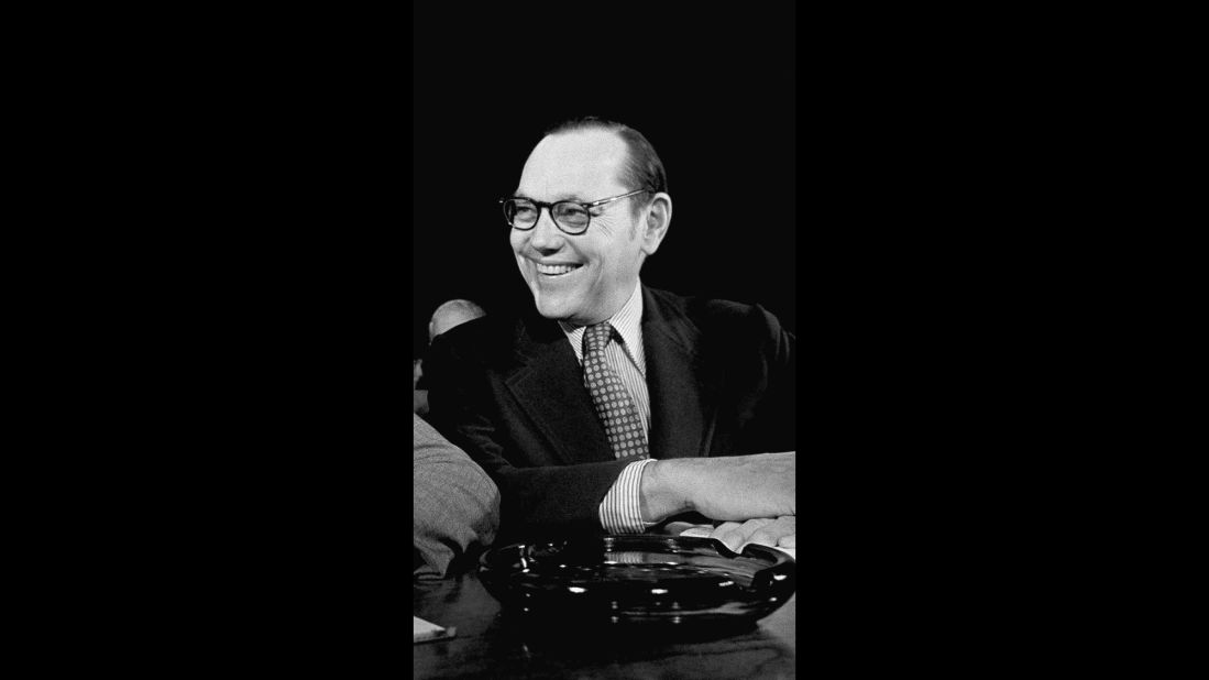 Sen. Robert Taft Jr. attends a hearing in Washington in 1973. He is one of three Tafts to represent Ohio in the U.S. Senate. 