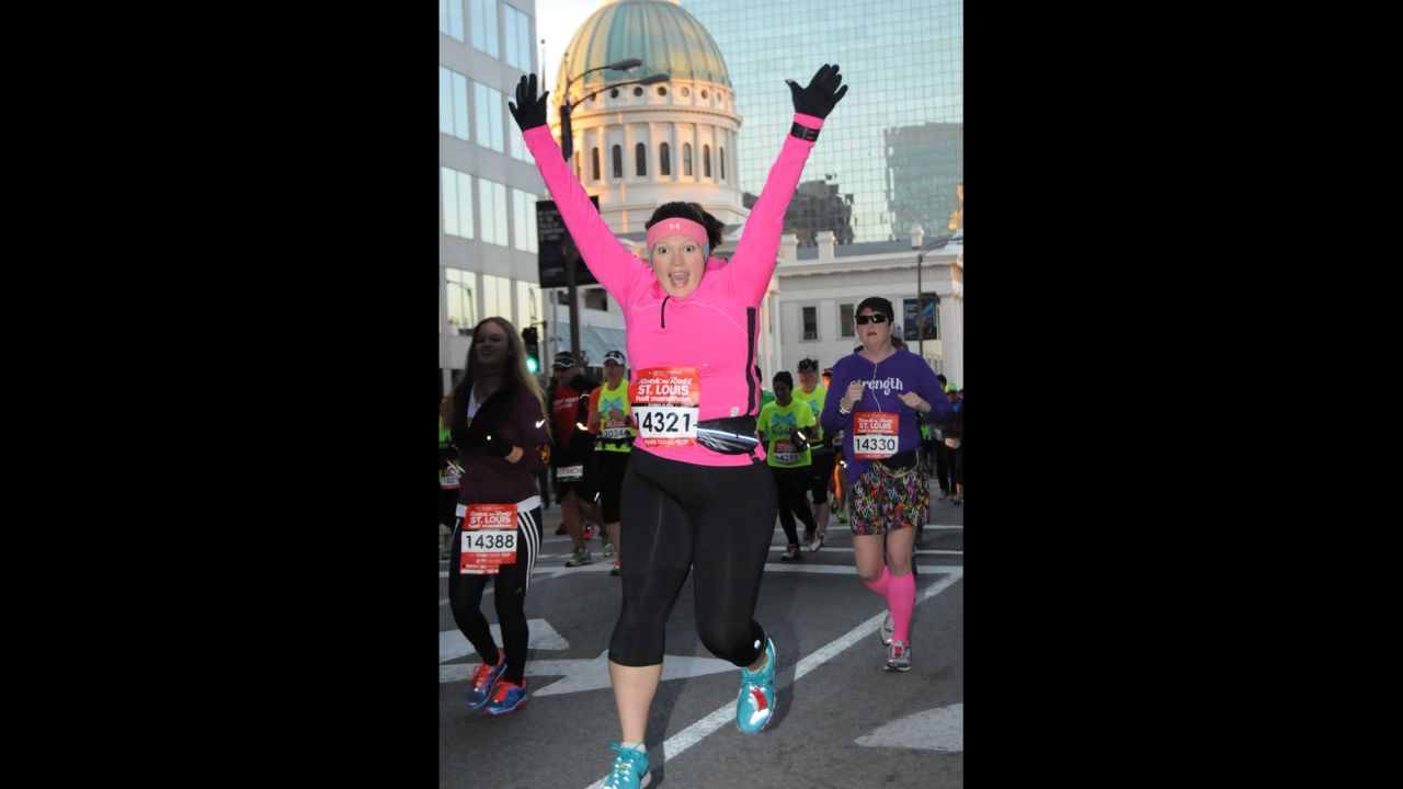 Privitera ran her first half-marathon in October 2013. She is already enrolled in another one for the spring.