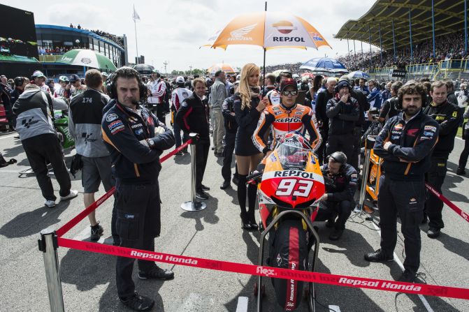 Marquez has claimed nine pole positions, six wins and been on the podium in every race he has finished this season.