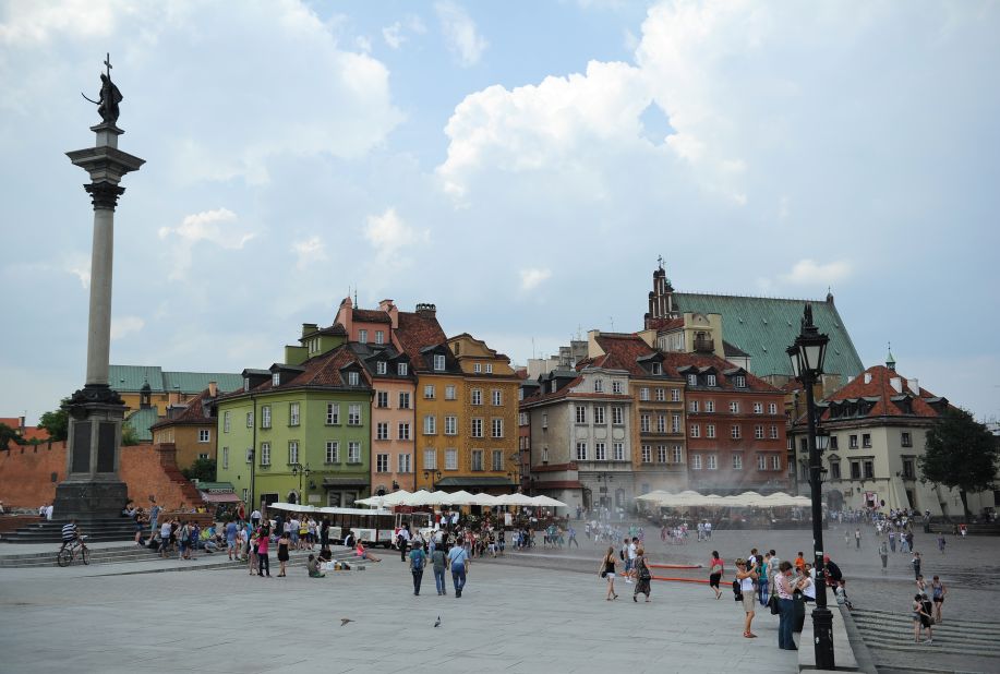 More than 85% of Warsaw's historic center was destroyed by Nazi troops during the Warsaw uprising in August 1944. The meticulous restoration took from the end of the war in 1945 to 1966. 