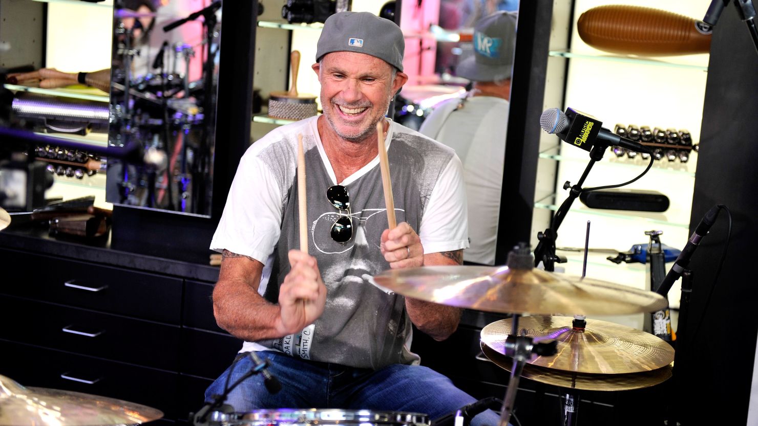 Drummer Chad Smith has been in the Red Hot Chili Peppers since 1988.