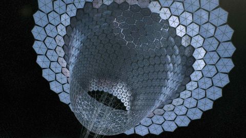 The basic concept of the Solar Power Satellite (SPS) is to deploy a large platform in space near Earth, to harvest sunlight