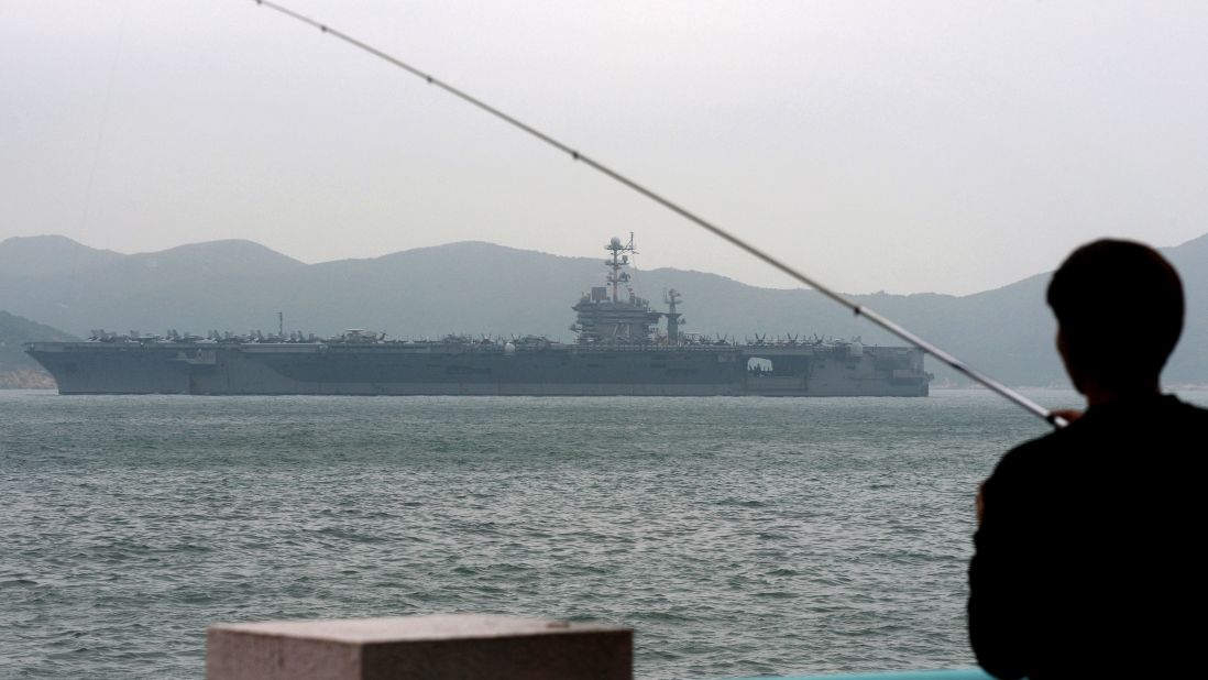 The USS George Washington sails out of Hong Kong on Tuesday, November 12, to join the rescue and relief operations in the Philippines. Defense Secretary Chuck Hagel ordered the aircraft carrier and several other U.S. Navy ships to head to the area as soon as possible.