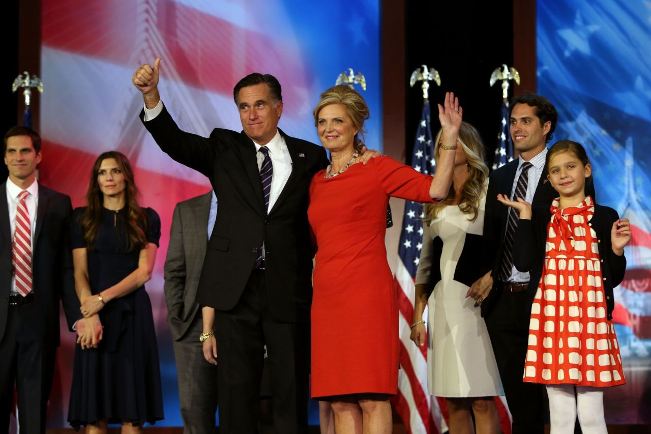 Ann Romney, wife of former presidential candidate Mitt Romney, was diagnosed with MS in 1998.