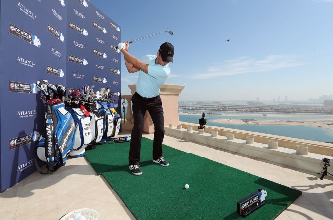 Former world No. 1 and 2010 PGA Championship winner Martin Kaymer was among the group of golfers who took on a shot to nothing, aiming for a tiny target 235 yards out to sea.