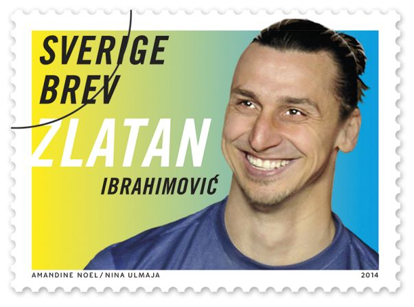 The Swedish Postal Service is set to honor its finest footballer with a range of his own stamps. Paris Saint-Germain star Zlatan Ibrahimovic, captain of the Swedish national football team, will adorn a new line of stamps set to be released in March 2014.