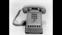 The first push-button telephone is introduced on Feb. 28, 1963.  This phone has extension buttons at bottom for office use.  (AP Photo)