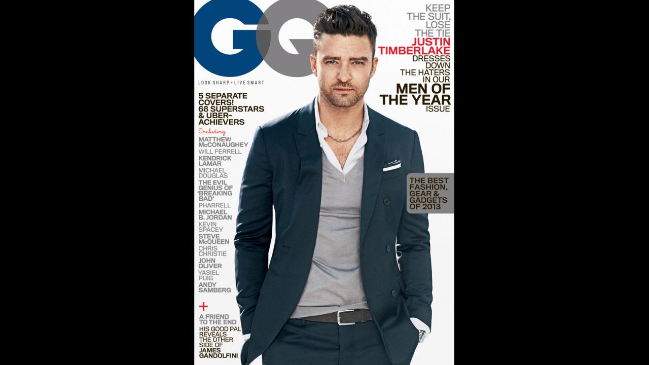 GQ named Timberlake one of its Men of the Year in 2013.