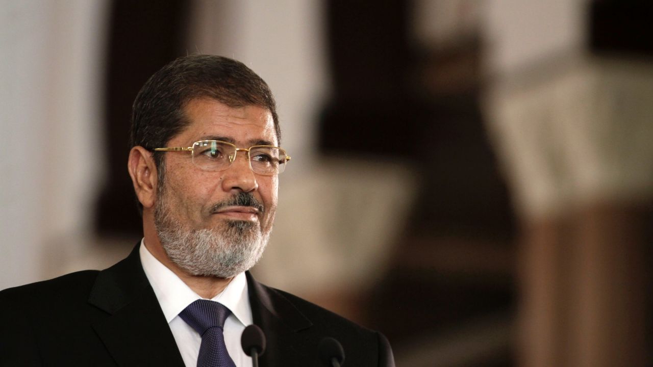 Mohamed Morsy, seen here in 2012, says he's still Egypt's legitimate leader