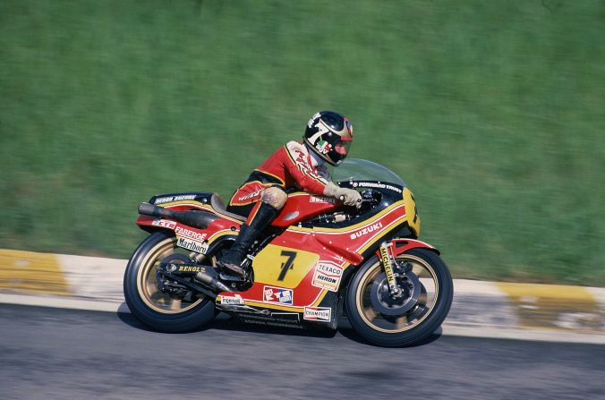 Toseland told CNN that motorcycling's profile has dropped since the days when the likes of Barry Sheene (pictured in the 1970s) would socialize with Formula One peers such as James Hunt. 