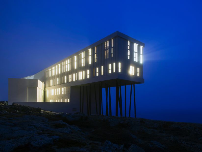 Modern architecture in a Canadian island fishing village.<strong> The Fogo Island Inn</strong> is a boutique eco hotel set against an ocean backdrop, and considered the best new hotel by Mr and Mrs Smith users and judges. 