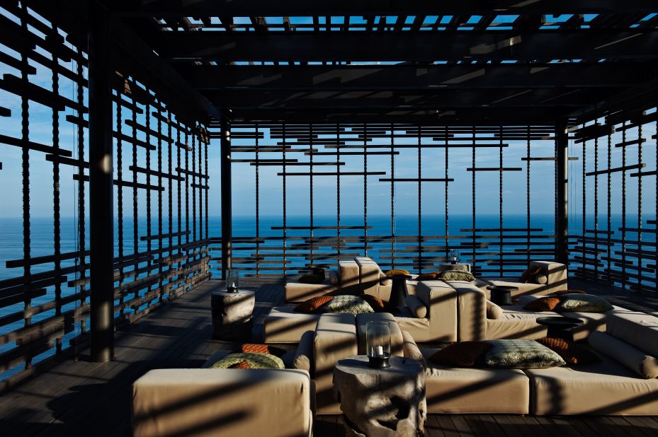 Made of bamboo and reclaimed wood, the <strong>Alila Villas Uluwatu</strong> in Bali hangs over a cliff-edge, looking out over the Indian Ocean. 