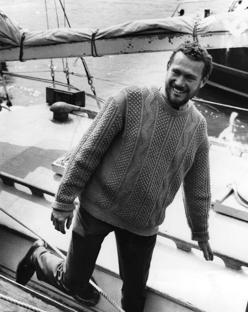 Britain's Robin Knox-Johnston was the first man to perform a singlehanded nonstop circumnavigation of the globe, in 1968.