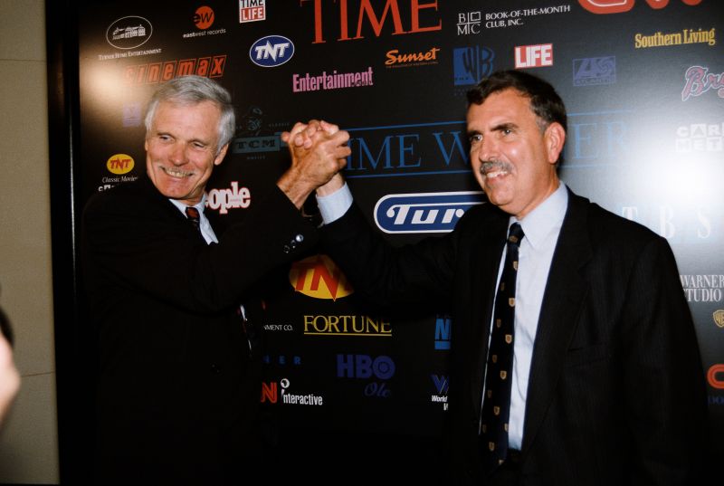 Attends Ted Turner Attends Official Cnn Launch Event 1980 OLD PHOTO 