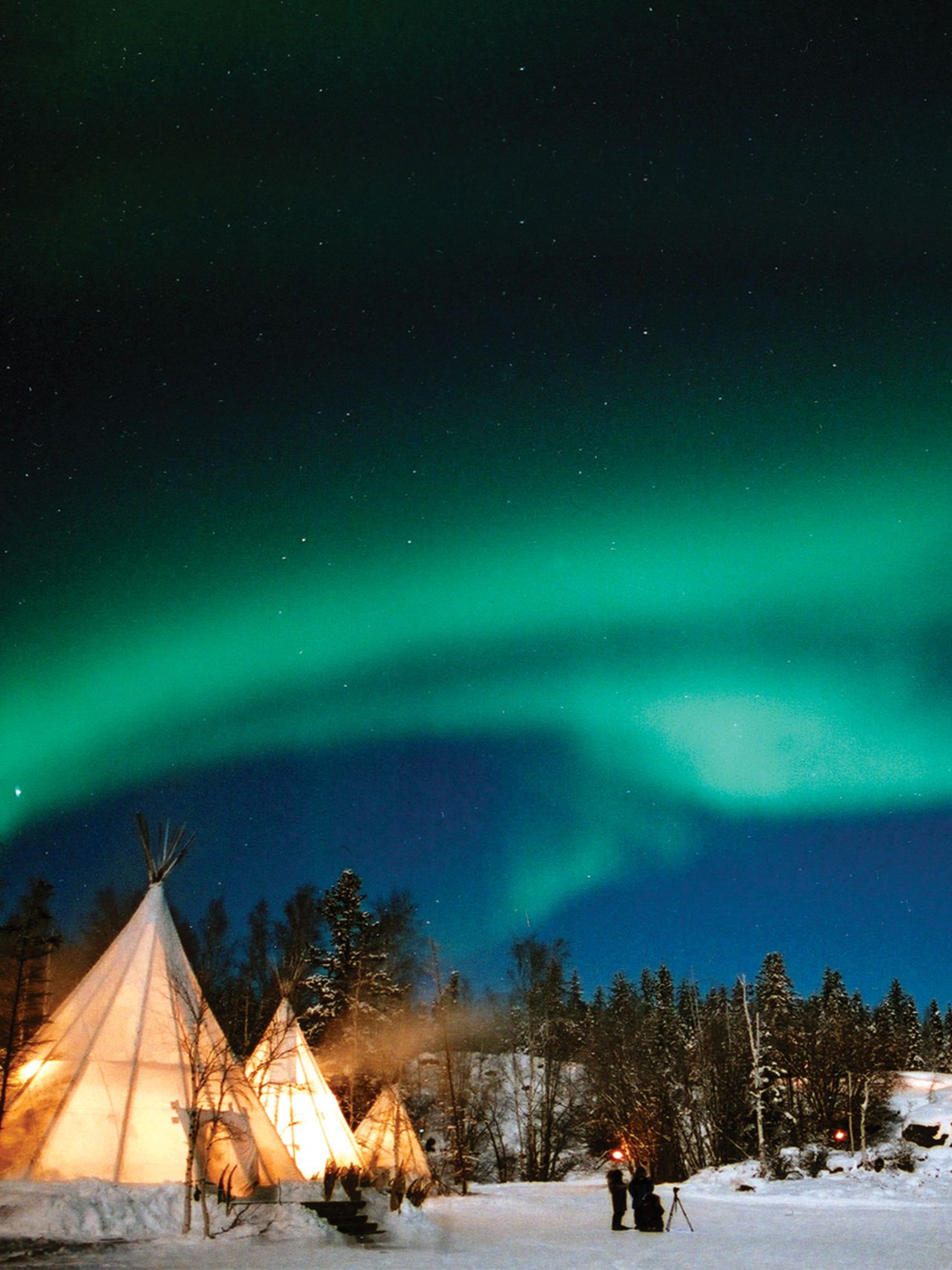 <strong>Yellowknife, Canada: </strong>Aurora Village -- small place, great views of you know what ... and heated chairs.