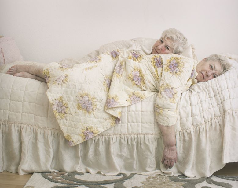 "The twins" was taken by German Dorothee Deiss and it shows two sisters she visited at their home. "I took a lot of more conventional portraits of them," said Deiss, "but when I found the bathrobe in a corner, perfectly fitting to the bedspread, that was when I knew I had the picture."