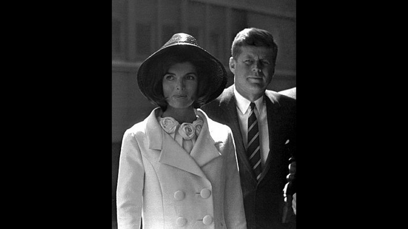 John and Jackie at Union Station after the departure of King Hassan of Morocco on March 27, 1963. 