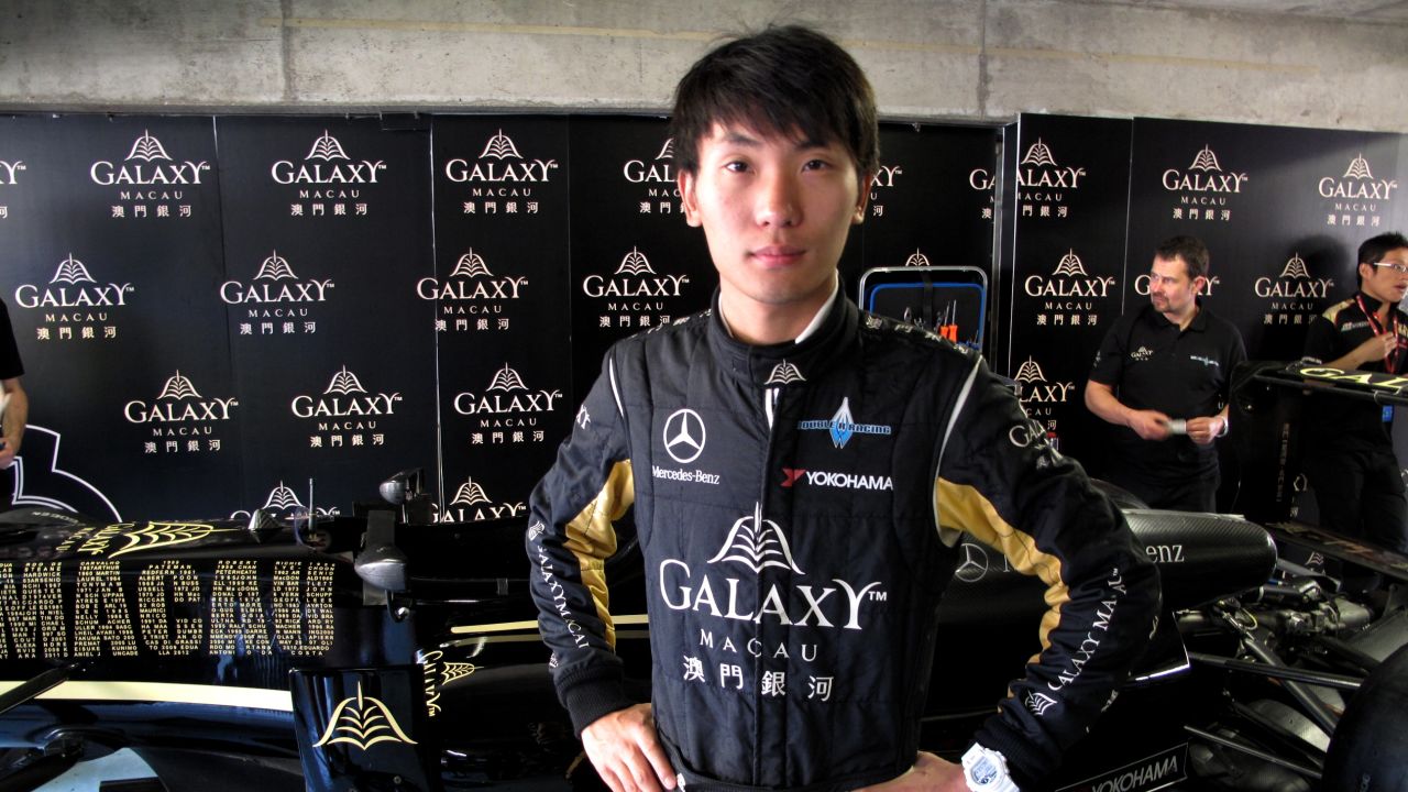 Sun Zheng, who is racing in the F3 Macau Grand Prix, hopes one day to be China's first competitive F1 driver