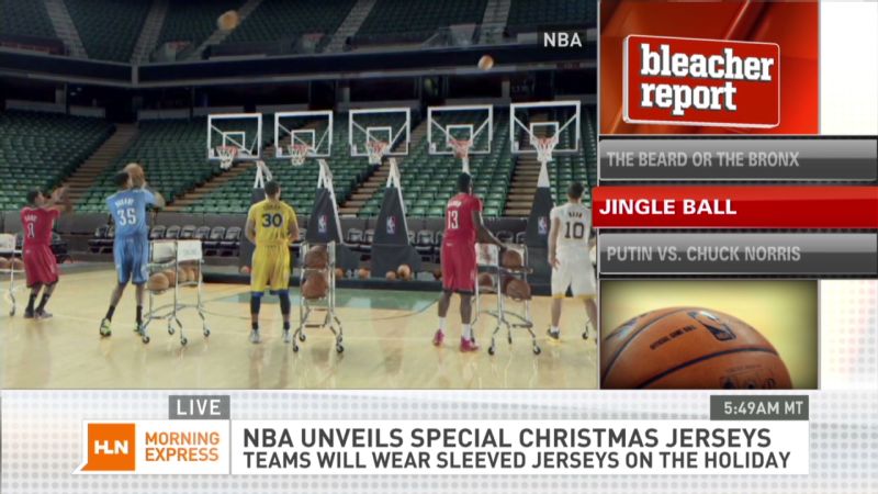 NBA unveils Christmas day jerseys