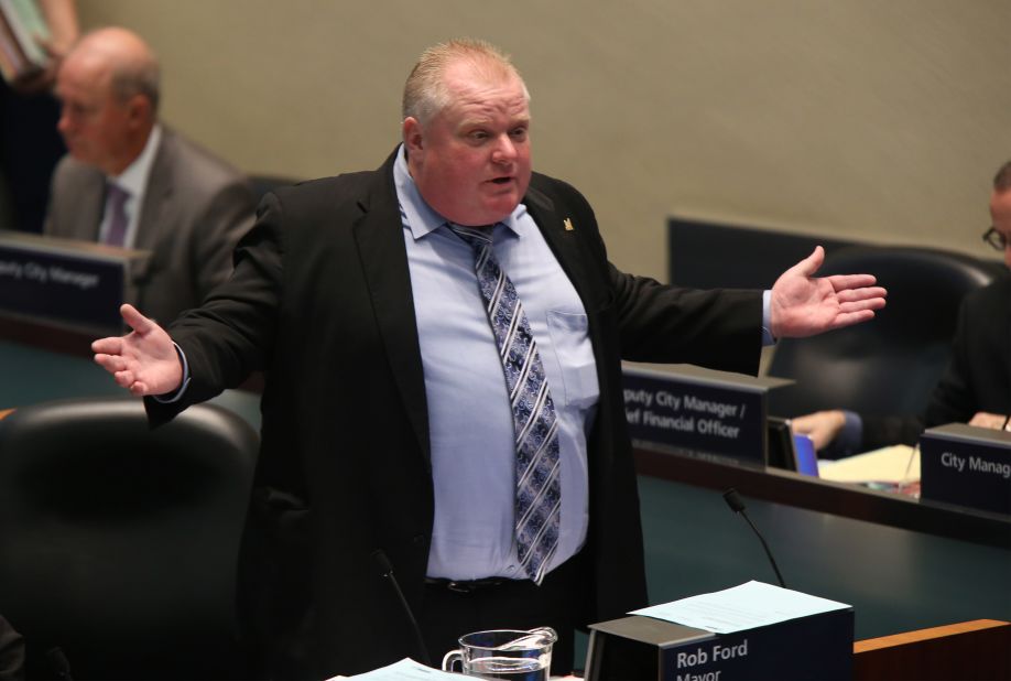 Ford responds to Councilor Denzil Minnan-Wong's motion for him to step down, refusing to take a leave on November 13.